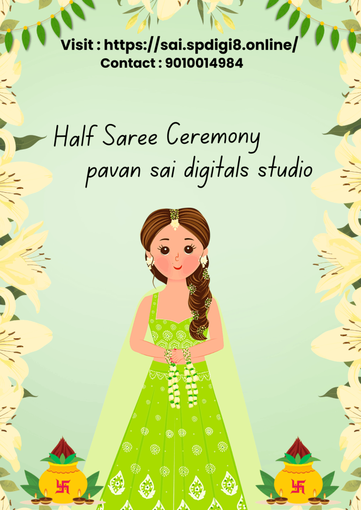 Half Saree Ceremony Photography in Bapatla